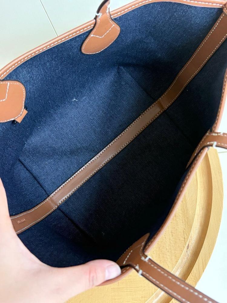Italian-Inspired Stylish Brown Denim Shoulder Bag