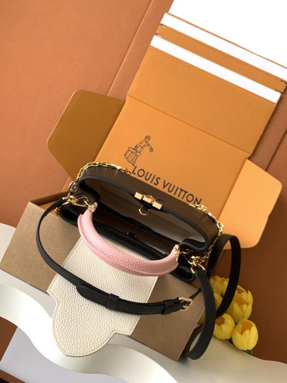 Leather Top Handle Bag