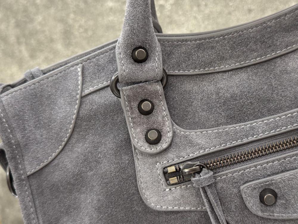 Leather Top Handle Bag