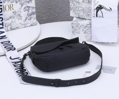 Luxury Stylish Black Quilted Calfskin Shoulder Bag