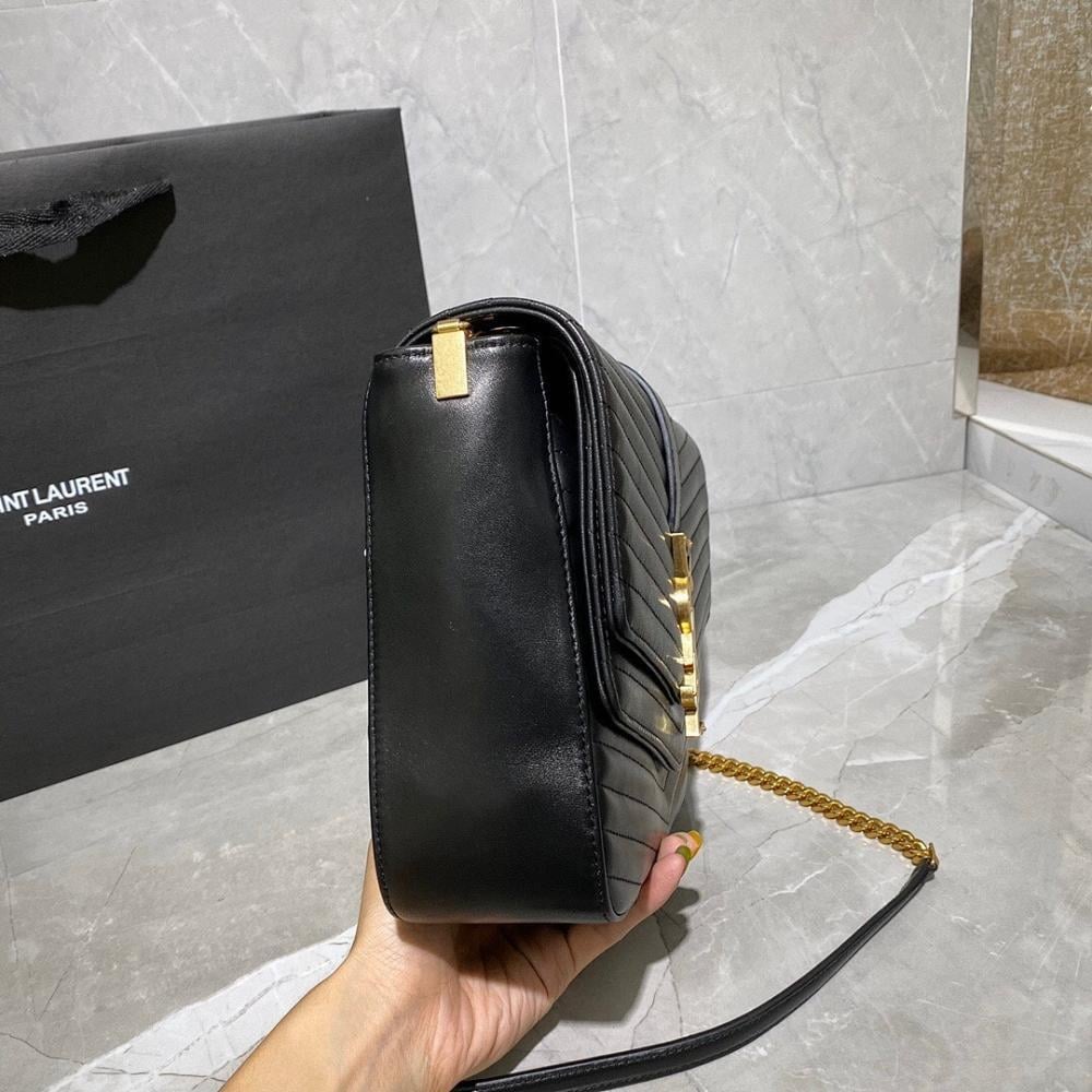 Modern Refined Embroidered Lambskin Crossbody Bag
