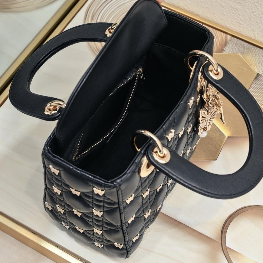 Modern Refined Studded Leather Crossbody Bag