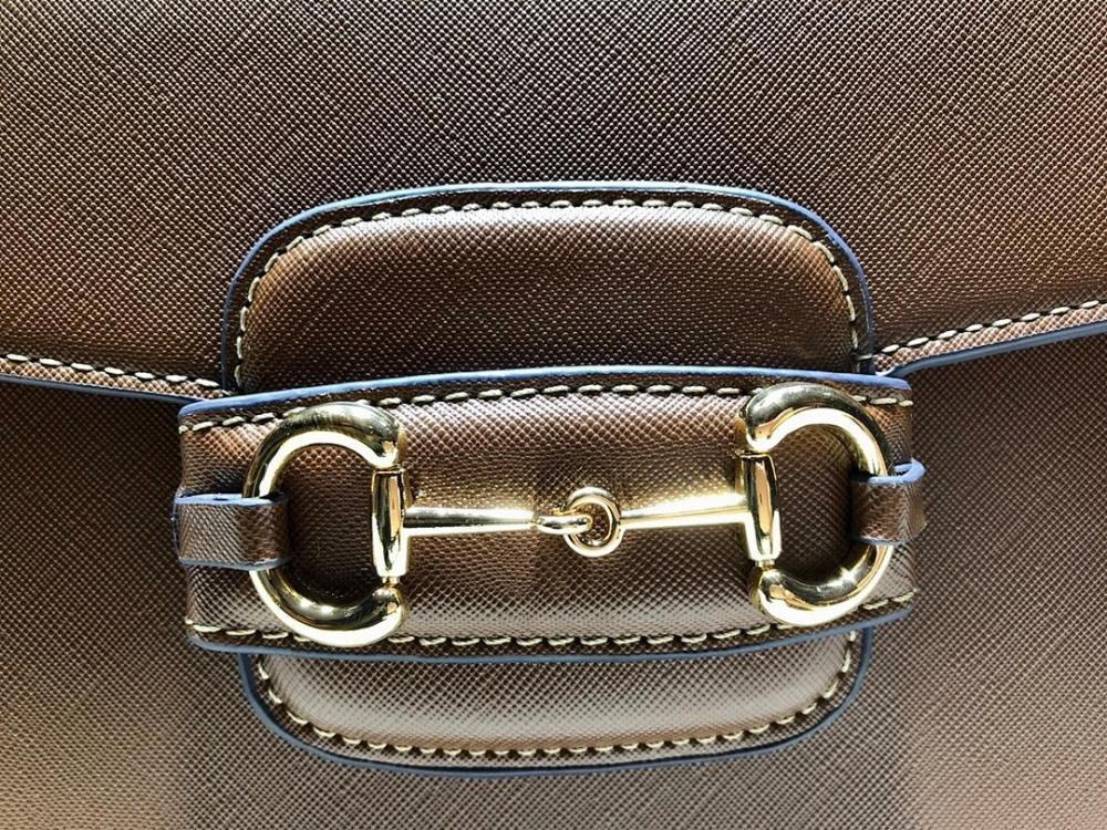 Modern Italian-Inspired Brown Leather Crossbody Bag