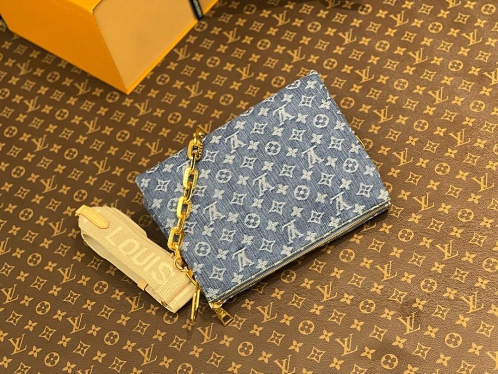 Italian-Inspired Luxury Blue Woven Denim Shoulder Bag