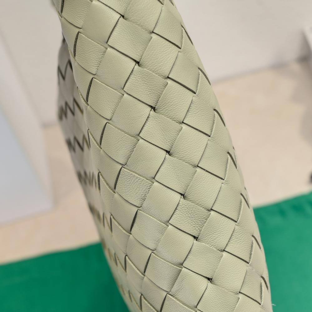 Woven Leather Top Handle Bag