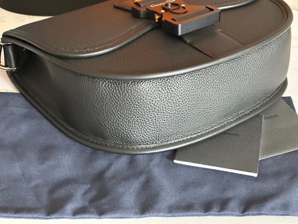 Classic Modern Black Printed Leather Shoulder Bag