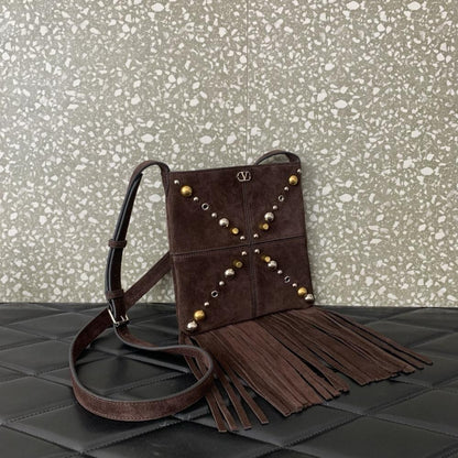 Alma Studded Leather Crossbody Bag