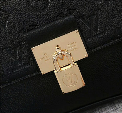 Modern Stylish Pink Monogram Leather Shoulder Bag