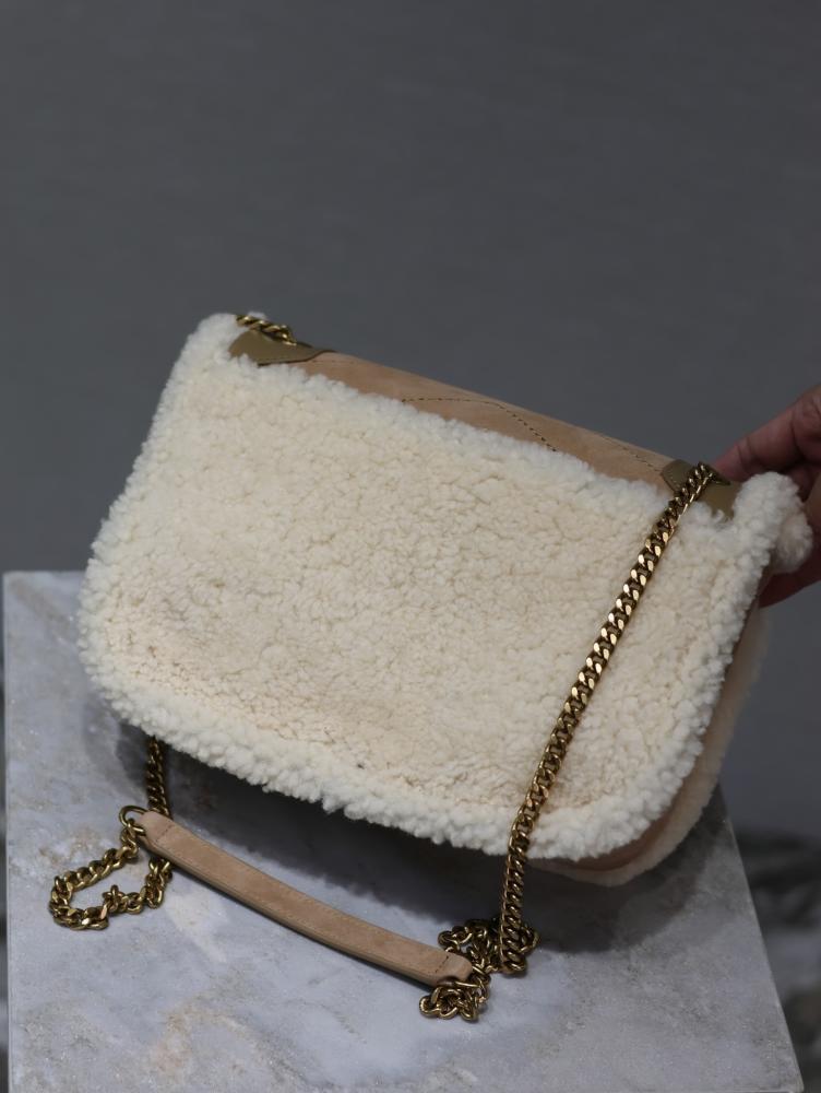 Classic Suede Top Handle Bag