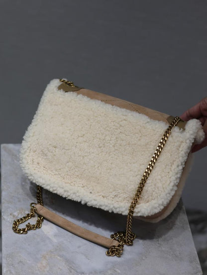 Classic Suede Top Handle Bag