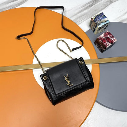 Embroidered Leather Top Handle Bag
