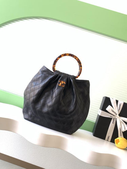 Leather Top Handle Bag