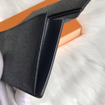 Luxury Refined Black Canvas Wallet