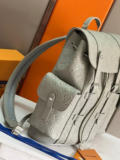Elegant Refined Monogram Leather Top Handle Bag