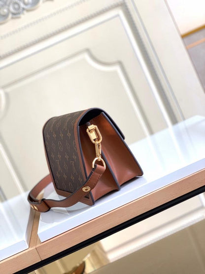 Modern Premium Monogram Canvas Shoulder Bag