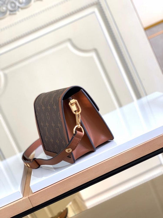 Modern Premium Monogram Canvas Shoulder Bag