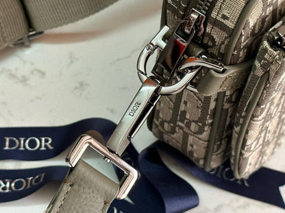 Saddle Printed Jacquard Shoulder Bag