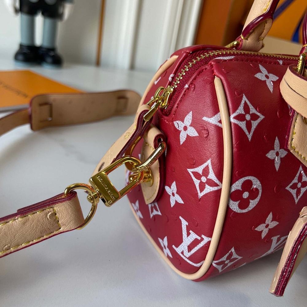 Alma Monogram Leather Shoulder Bag