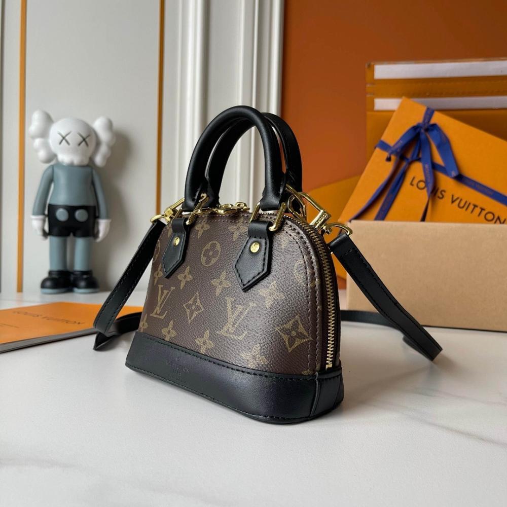 Alma Monogram Leather Crossbody Bag