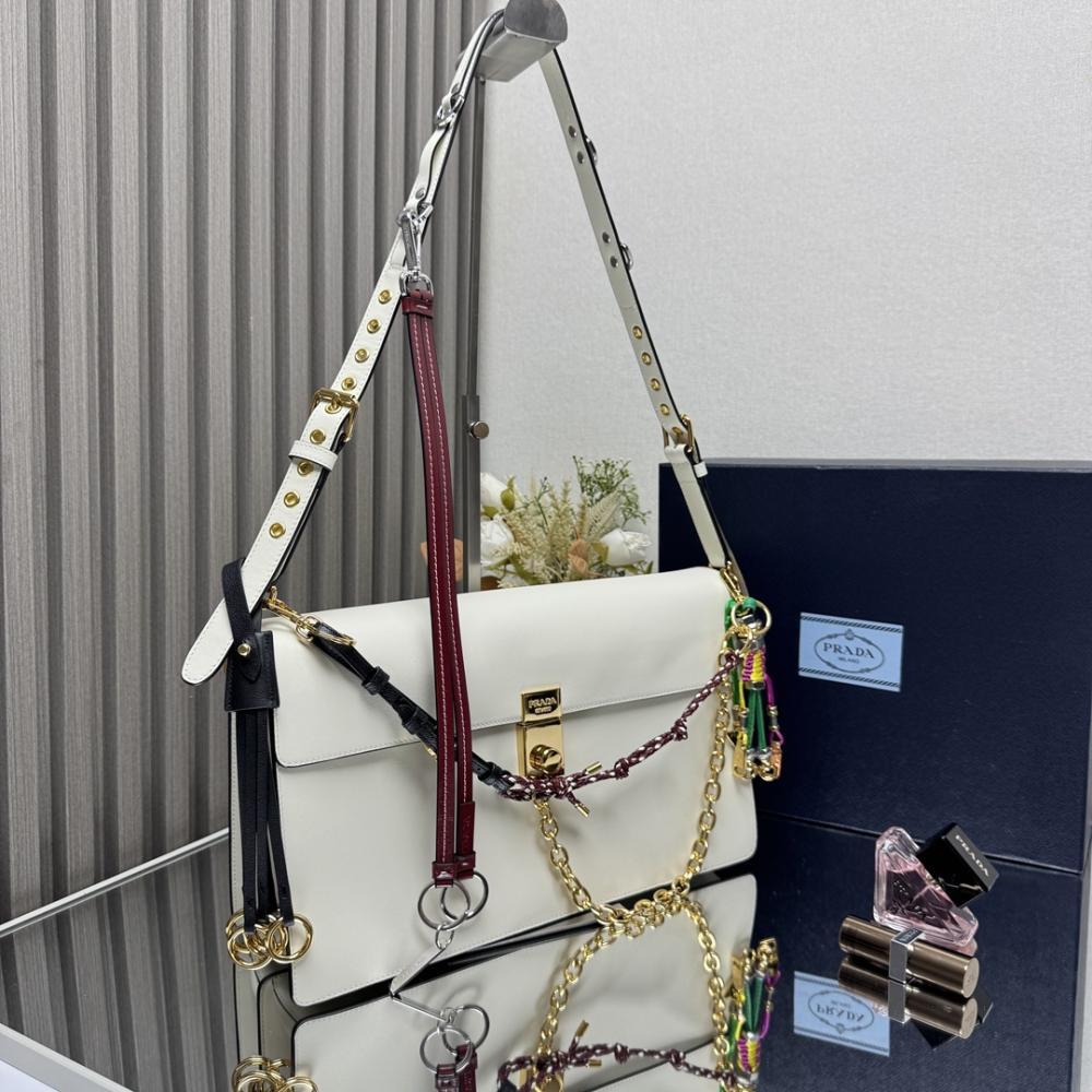 Gold Leather Top Handle Bag