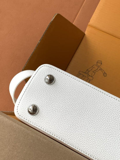 Leather Top Handle Bag