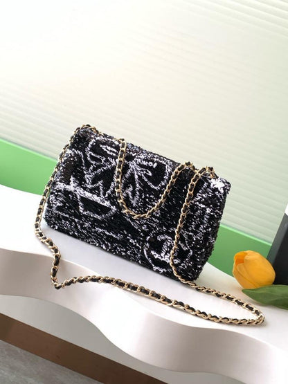 Embroidered Top Handle Bag