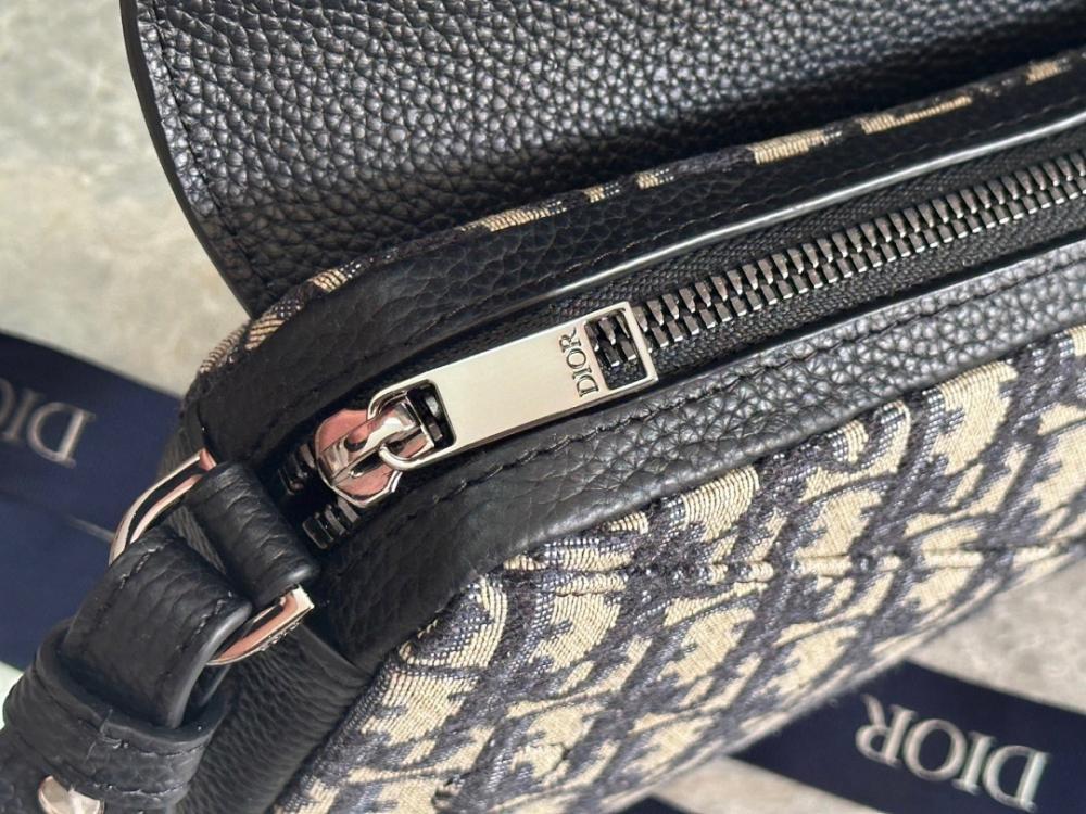 Modern Premium Black Printed Calfskin Shoulder Bag