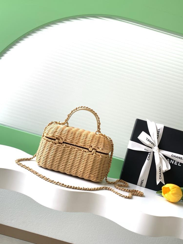Woven Top Handle Bag