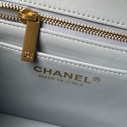 Gold Top Handle Bag