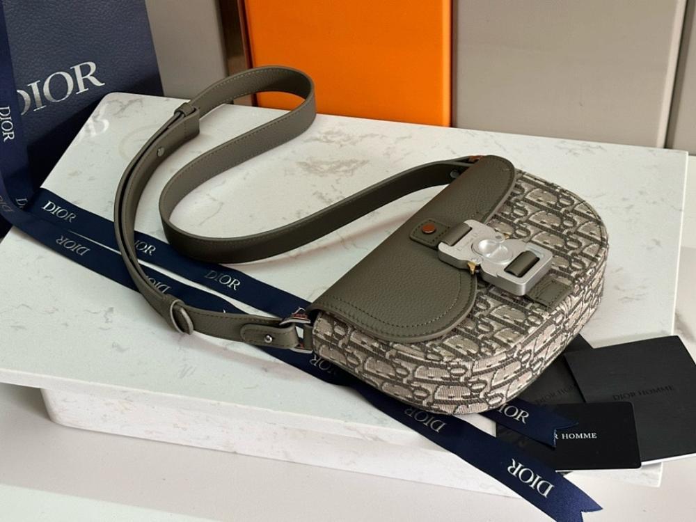Saddle Printed Leather Shoulder Bag