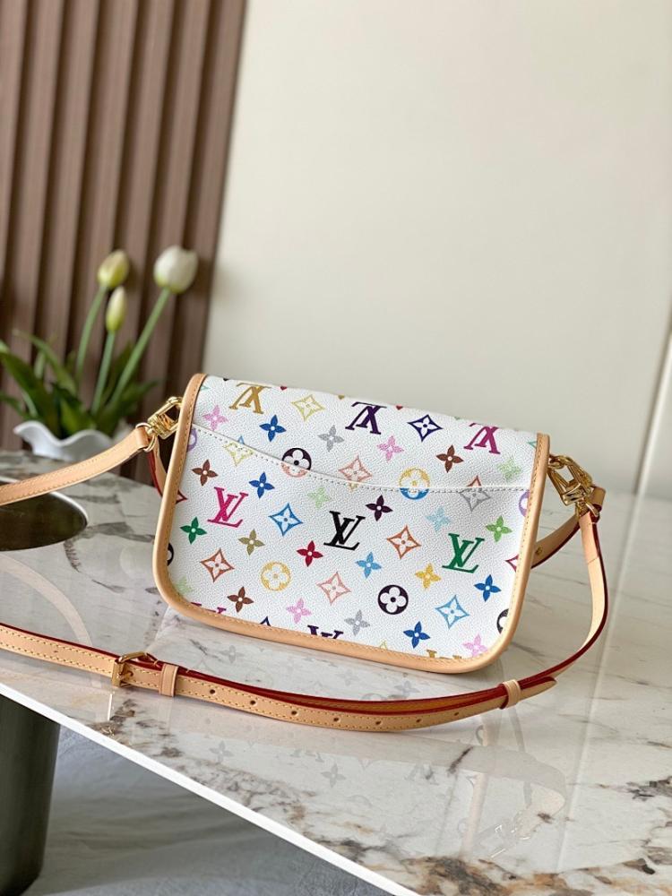 Diane Monogram Leather Shoulder Bag