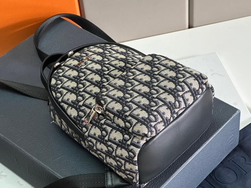 Modern Luxury Black Printed Leather Backpack – Limited Edition