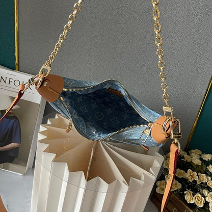 Luxury Elegant Embroidered Leather Shoulder Bag