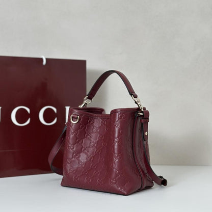 Leather Top Handle Bag