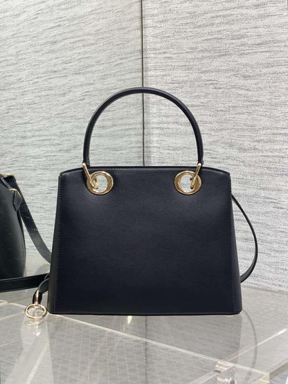 Luxury Leather Top Handle Bag