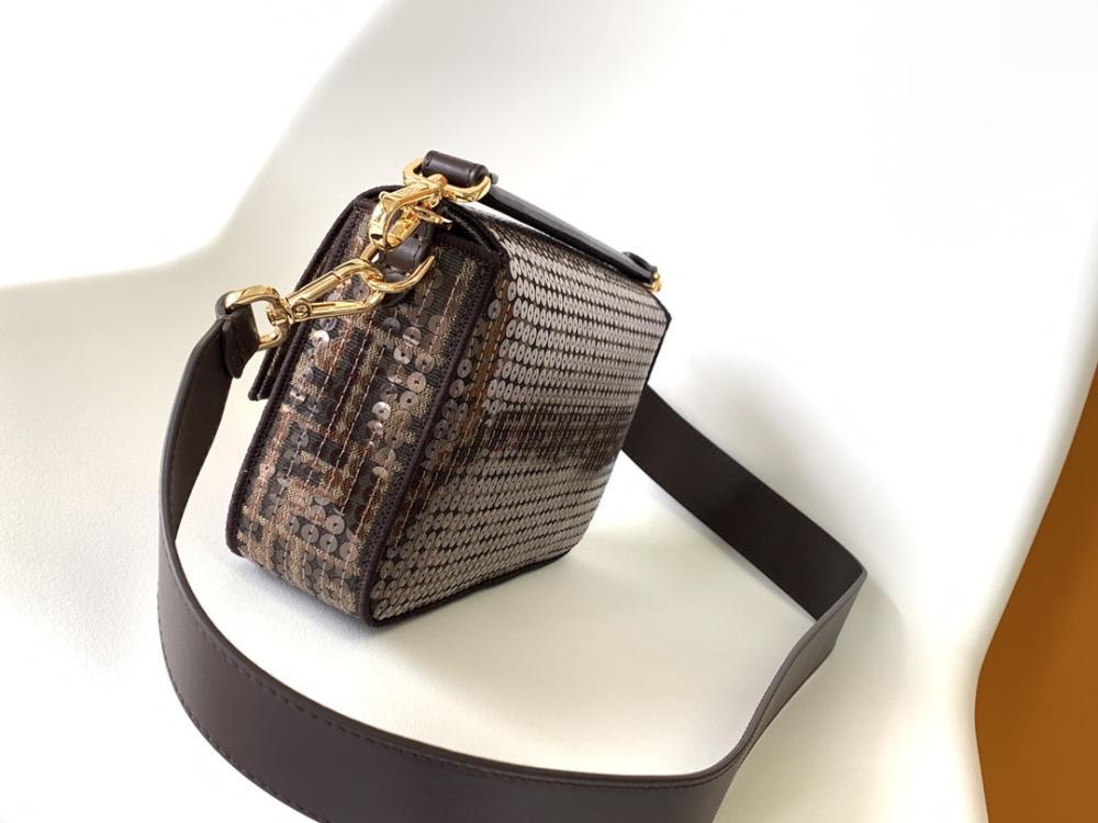 Embroidered Top Handle Bag