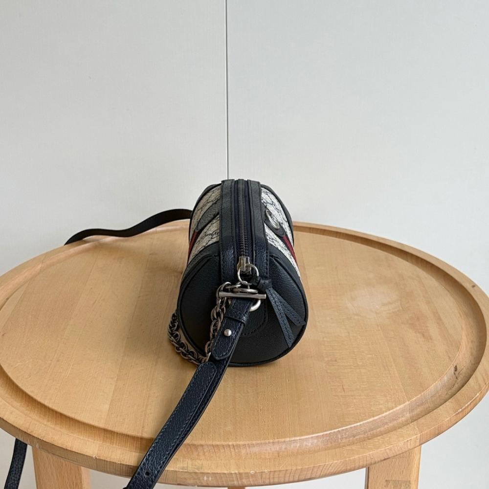 Ophidia Leather Shoulder Bag