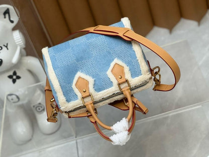 Classic Modern Leather Top Handle Bag