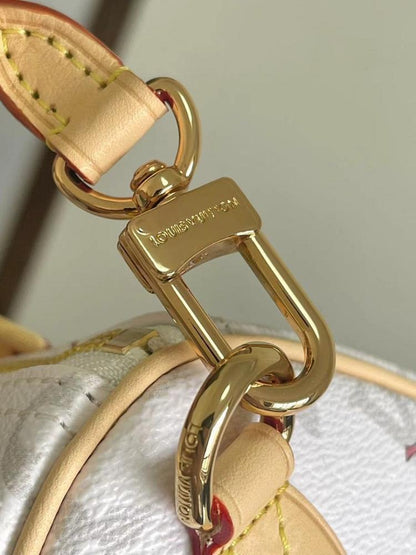 Speedy Monogram Leather Shoulder Bag