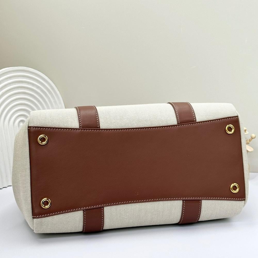 Classic Refined Canvas Top Handle Bag
