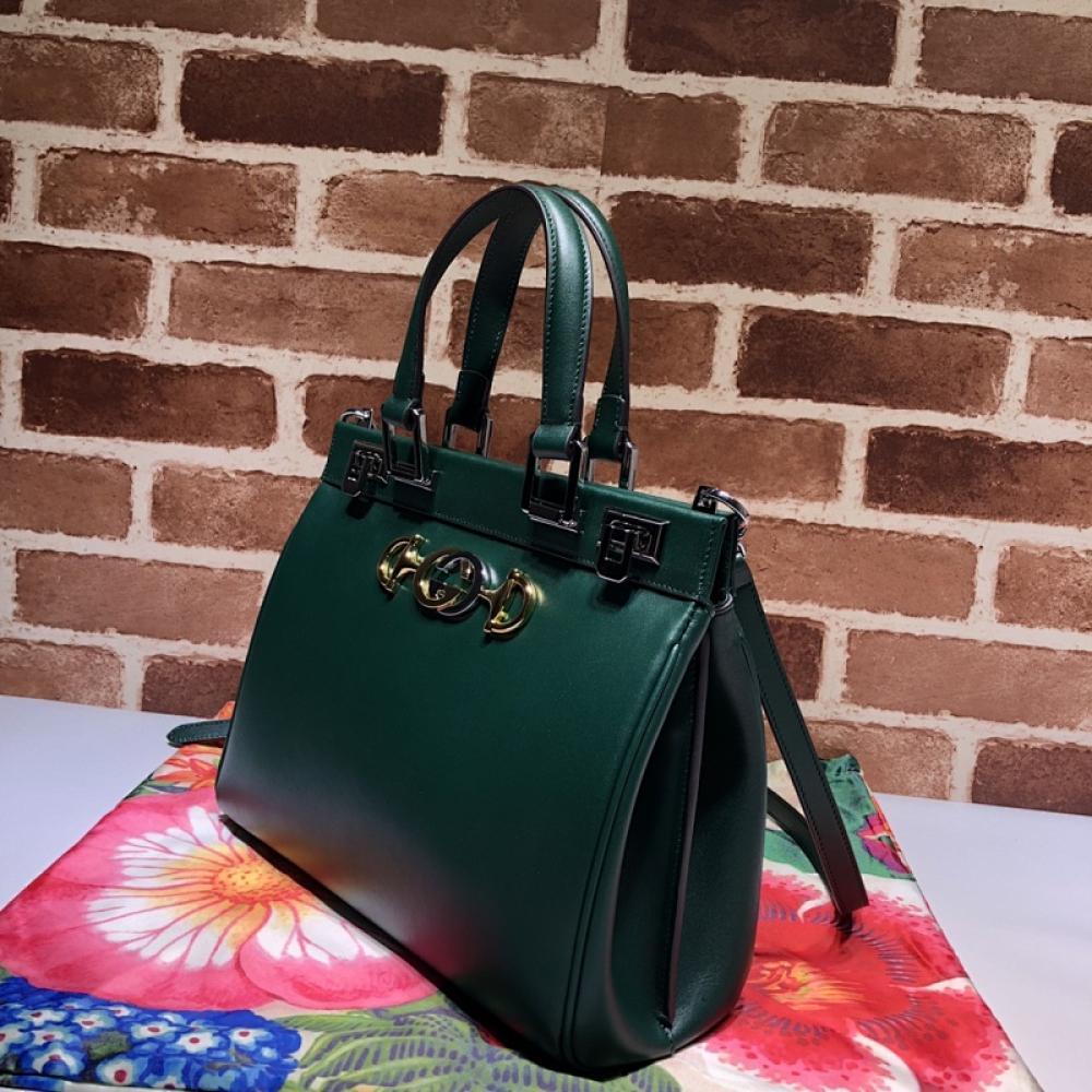 Embroidered Top Handle Bag