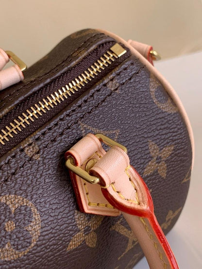 Stylish Refined Canvas Top Handle Bag