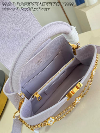 Leather Top Handle Bag