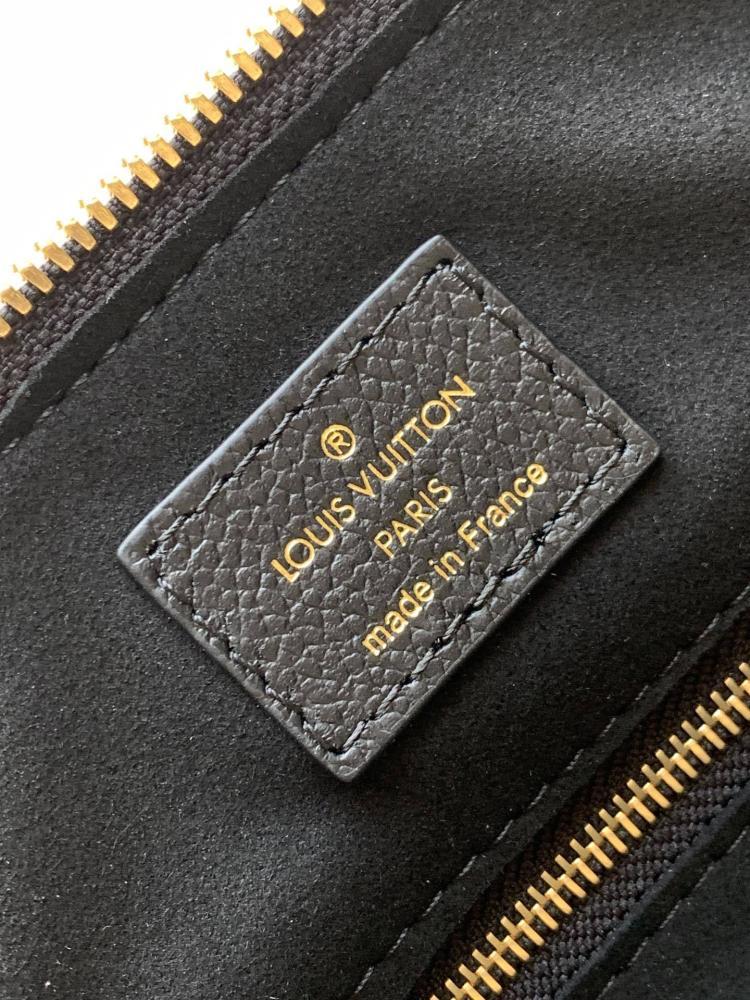 Monogram Leather Top Handle Bag