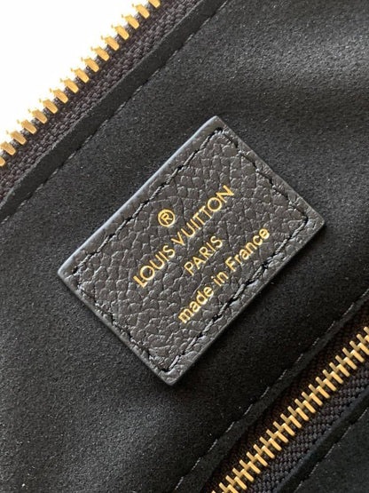Monogram Leather Top Handle Bag