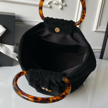 Suede Bucket Bag