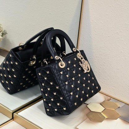 Stylish Refined Studded Leather Shoulder Bag
