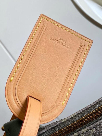 Keepall Gold Monogram Leather Travel Bag