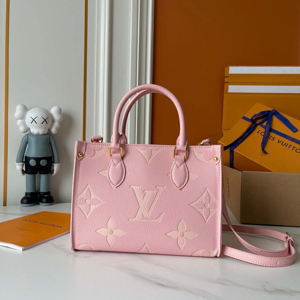 OnTheGo Monogram Calfskin Top Handle Bag