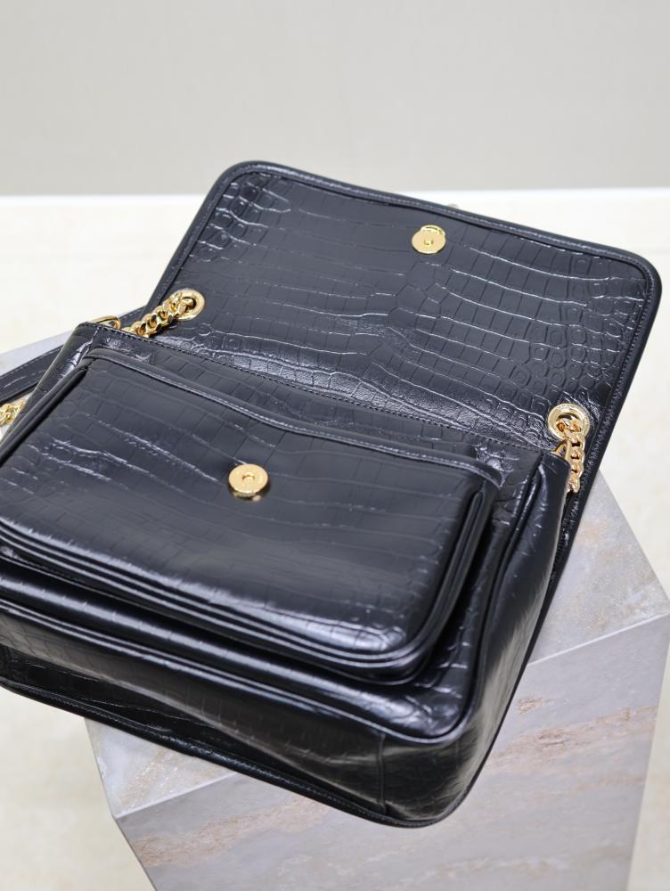 Gold Leather Top Handle Bag